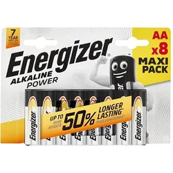 Energizer Alkaline Power AA Mignon LR6 Alkaline Batterie - 8ter Verpackung