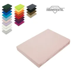 EXKLUSIV HEIMTEXTIL Jersey Spannbettlaken Premium  Marke 200 x 220 cm Rosa
