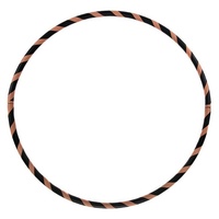 Hoopomania Hula-Hoop-Reifen Faltbarer Anfänger Hula Hoop Reifen, Braun Ø100cm braun Ø 100 cm