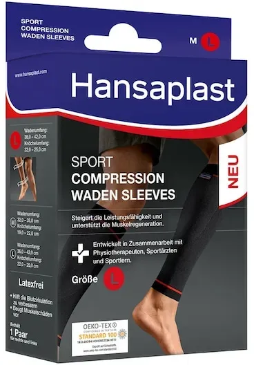 Hansaplast Sport & Bewegung Compression Compression Waden Sleeves Größe L