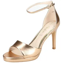 Buffalo Sandalen Lederimitat High-Heel-Sandalette braun 41 EU