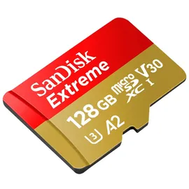 SanDisk Extreme microSDXC UHS-I A2 C3 U3 V30 + SD-Adapter 128 GB