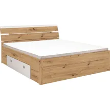 SchlafKONTOR Mars 180 x 200 cm artisaneichefarben/weiß