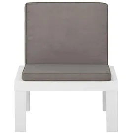 vidaXL Gartenstuhl 67,5 x 69,5 x 70 cm weiß