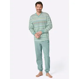 wäschepur Schlafanzug Langarm Blau 48/50