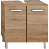Pelipal Waschbeckenunterschrank Offenbach 60 x 62 x 33 cm Braun
