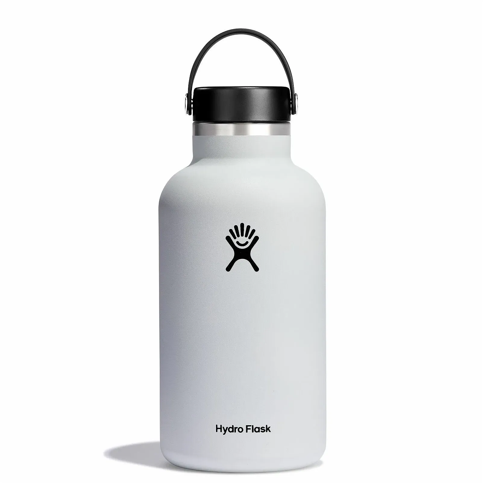 Isolierflasche HYDRO FLASK "64 oz Wide Flex Cap", weiß, H:31,49cm, Edelstahl, Trinkflaschen, Color LastTM-Pulverbeschichtung, 1892 ml