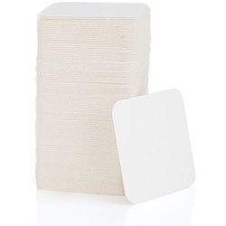 Bierdeckel, quadratisch, natur, 9,3 x 9,3 cm, 100 Stück