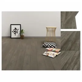 vidaXL PVC Laminat Dielen Selbstklebend 4,46 m2 3 mm Grau und Braun