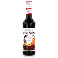 Monin Sirup Konzentrat Pfirsich Tee - Peach Tea (1 x 0,7l) - Authentischer Geschmack für Cocktails - Desserts und Sommergetränke