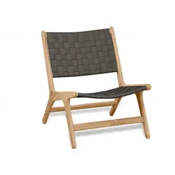 Apple Bee Luc Lounge Chair niedrig aus Teakholz ohne Armlehnen