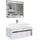 Vladon Waschbeckenunterschrank 96 x 36 cm Rot