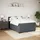 vidaXL Boxspringbett 140 x 200 cm Dunkelgrau