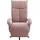 sit&more TV-Sessel Zoe Polyester 74 x 112 x 82 cm Rosa mit Kopfteilverstellung & 360° Drehfunktion