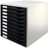 Leitz Schubladenset Formular-Set 10 Schubladen lichtgrau/schwarz | Gr.: onesize