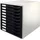 Leitz Schubladenset Formular-Set 10 Schubladen lichtgrau/schwarz | Gr.: onesize