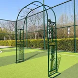 Rosenbogen Torbogen 340x40x230cm, Wetterfest Rosenbogen Metall - Rosenspalier aus PE-beschichteten Metallrohren, Gartenbogen wetterfest & freistehend, Rankbogen für Kletterpflanzen und Rosen