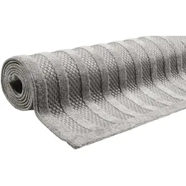 Esprit Outdoorteppich ESPRIT "Carolina ESP-54227", grau (hellgrau), B:133cm H:6mm L:200cm, Polypropylen (PP), Teppiche, Outdoorteppich, mit Hoch-Tief-Effekt, modern, robust, pflegeleicht, Terrasse, Küche