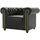 s-style möbel Chesterfield-Sessel Anton Mikrofaser 72 x 70 x 80 cm Grau