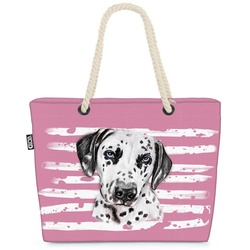 VOID Strandtasche (1-tlg), Dalmatiner Hund Haustier Hundetasche