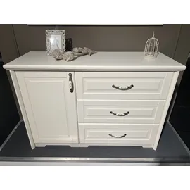 OTTO home Kombikommode Evergreen 131 x 88 x 48 cm Elfenbeinfarben Weiß