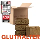 Rindenbriketts 60kg Gluthalter Briketts ökologische Kohlebriketts Nachtwächter Holzbriketts
