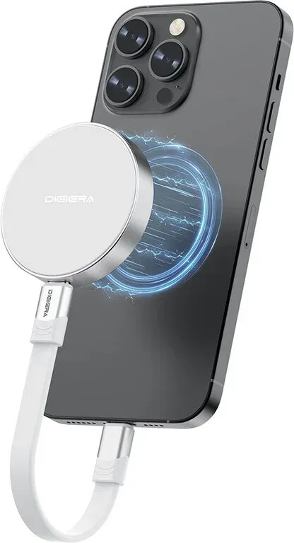 DigiEra 1 TB Magnetische tragbare SSD – Externes USB 3.2 Gen 2x2 Solid-State-Laufwerk, bis zu 2000 MB/s High-Speed-Übertragung, kompatibel mit iPhone 15/16 und anderen USB-C-Geräten, Modell LPS2000M-2, Weiß