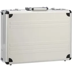Dermata Business Aktenkoffer aus Aluminium 46 cm - Silber