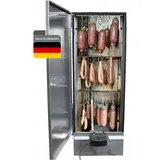 NOWOSmoker Edelstahl Räucherofen Spitzenqualität Made in Germany - Elektrischer Räucherschrank - 110cm Smoker Warm- & Kalträuchern - Optional Holz/Gas - Räucherkammer mit viel Zubehör