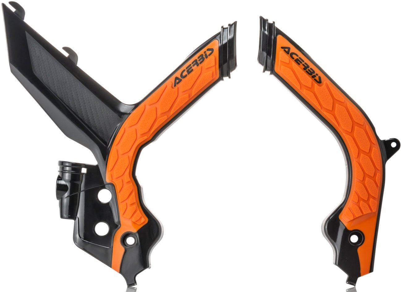 Acerbis 0024009 KTM, X-Grip Rahmenschützer - Schwarz/Orange