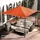 Outsunny Pavillondach 2,98 x 2,95 m Orange