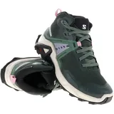 Salomon X Raise Mid Gore-Tex Kinder Wanderschuhe Gore-Tex-Oliv-Dunkelgrün-36