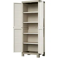 KETER Excellence Kunststoffschrank, hoch, BxTxH: 65x45x182cm, beige/taupe, inkl. 4 höhenverstellbaren Einlegeböden