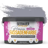 SEEBAUER diy Silikonharz-Fassadenfarbe Violett 5L für Außen (No. 918 Secret Thimble) Selbstreinigende Fassadenfarbe mit Lotuseffekt - Geeignet für Putz, Mauerwerk und Beton