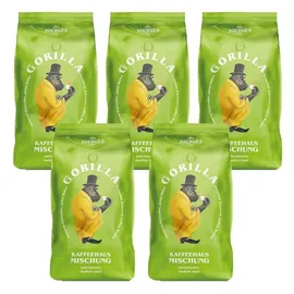 Gorilla Kaffeehaus-Mischung Kaffeebohnen 5x 1000 g