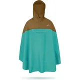 normani Regenponcho Regenponcho Cherrapunji Fahrradponcho mit Kapuze - 12000 mm Wassersäule - 3MTM-Reflektor braun XXL/3XL