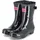 rajn Gummistiefel Mid-Boot, Glossy Black, Naturkautschuk UZW210 schwarz - Gr.: 37