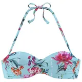 SUNSEEKER Bügel-Bandeau-Bikini-Top Damen Blau 34 Cup D