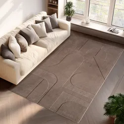 Teppich AYYILDIZ TEPPICHE "POMPEI 1614", beige, B:160cm H:12mm L:230cm, Microfaser, Teppiche, Läufer, pflegeleichte Oberfläche, leicht zu reinigen, Kurzflor