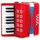 Classic Cantabile Bambino Kinder-Akkordeon 8 Bässe Rot