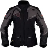 Modeka Panamericana II, Damen Motorrad Textiljacke wasserdicht - Schwarz/Dunkelgrau - 46