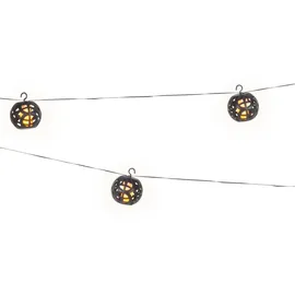 MARELIDA LED Solar Lichterkette Feuerball 8 Kugeln 2,1m schwarz