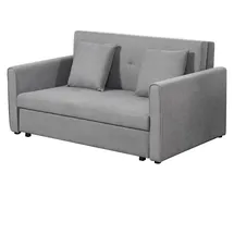 Homcom Schlafsofa 2-Sitzer mit Bettfunktion Rückenkissen 152 x 101 x 81cm