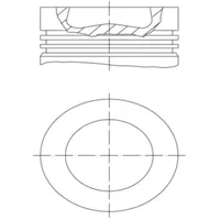 Mahle Kolben MAHLE 028 PI 00155 001 für VW