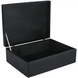 Creative Deco Holzkiste XL 40 x 30 x 14 cm 1-tlg. schwarz
