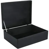 Creative Deco Holzkiste XL 40 x 30 x 14 cm 1-tlg. schwarz