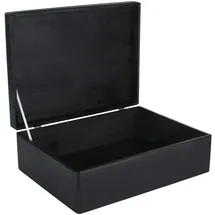 Creative Deco Holzkiste XL 40 x 30 x 14 cm 1-tlg. schwarz
