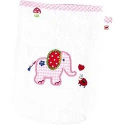 DIE SPIEGELBURG 0015855 Waschhandschuh BabyGlück, rosa (Elefant)