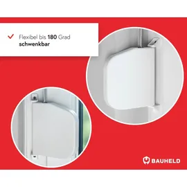 BAUHELD BAUHELD® Rollladen Gurtwickler Aufputz Mini Aufklappbar mit Kunststofftrommel Weiß