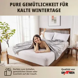 Grafner Heizdecke 180 x 130 cm Grau/Silber